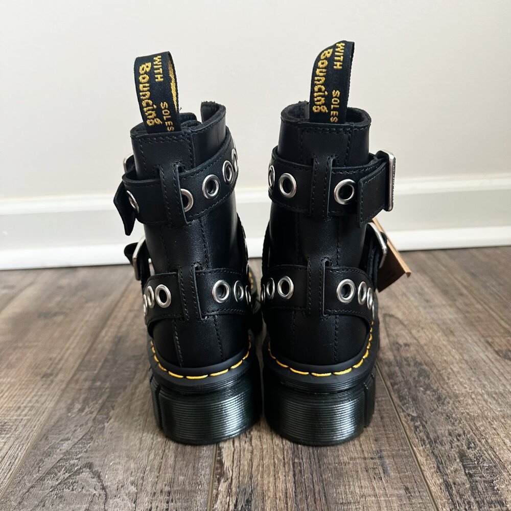 Dr. Martens Quad Neoteric Audrick Hardware Boots Leather Platform Nappa Lux US 5 - Picture 11 of 16